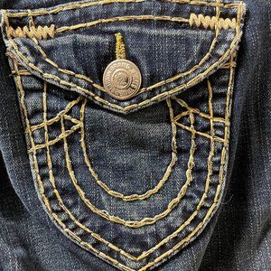 True Religion Joey Golden Super T Size 28